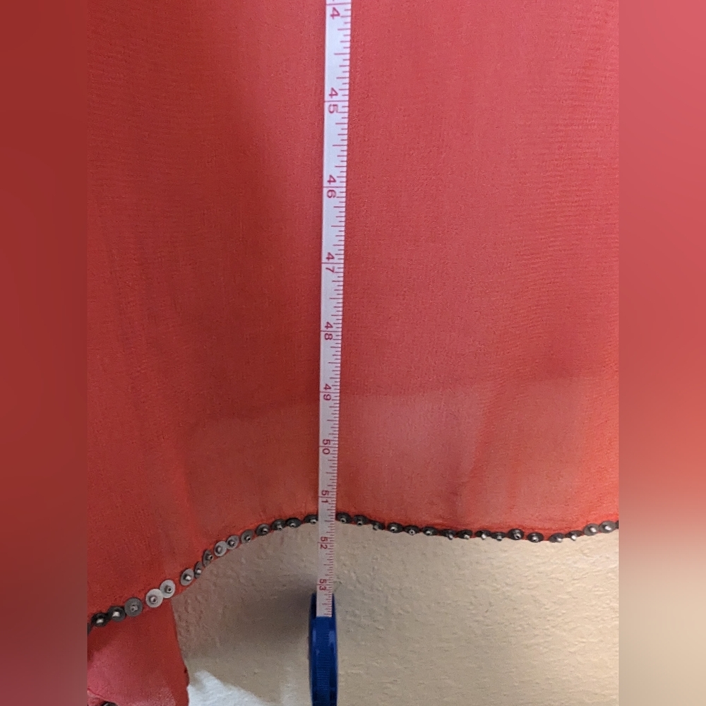 Soft Surroundings Make A Splash Tie Dye Ombre Coral Peach Maxi Dress Medium - Picture 5 of 5